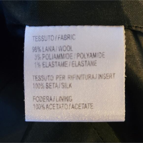 Luisa Spagnoli Women's Black Long Sleeve Front Button & Bow-belted Coat Size 42 - Picture 5 of 6